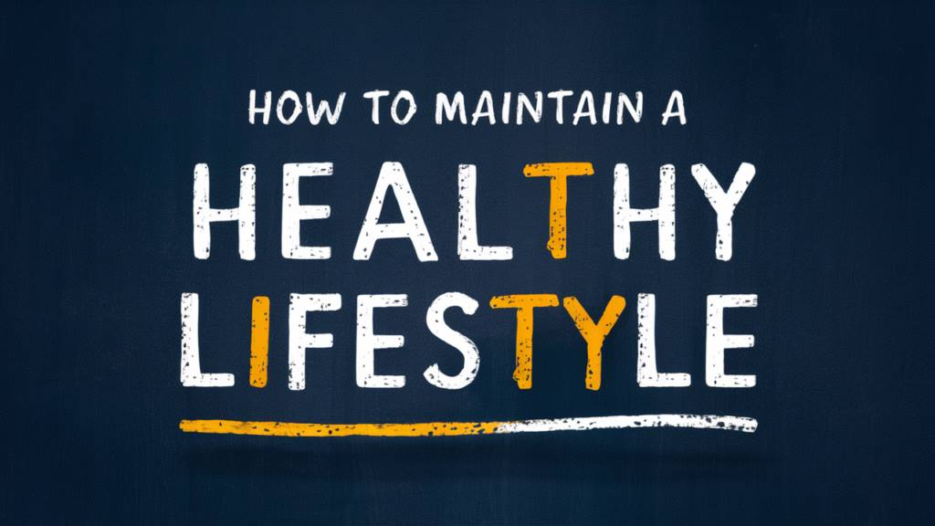 How to Maintain a Healthy Lifestyle